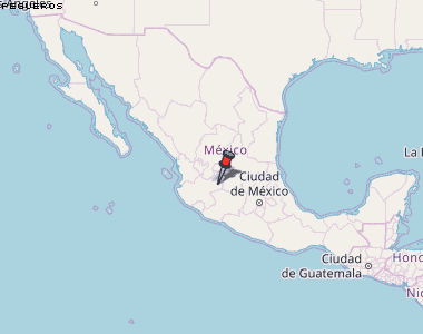 Pegueros Karte Mexiko
