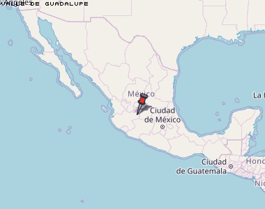 Valle de Guadalupe Karte Mexiko