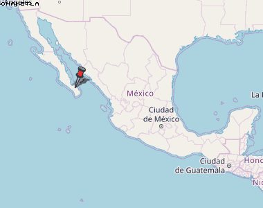 Chametla Karte Mexiko