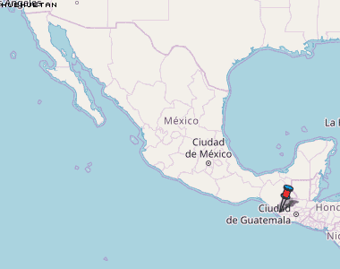Huehuetan Karte Mexiko