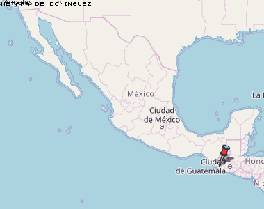 Metapa de Dominguez Karte Mexiko