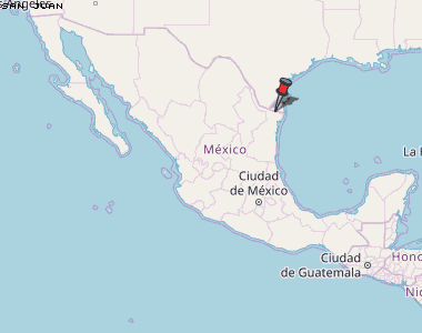 San Juan Karte Mexiko