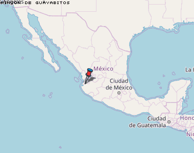 Rincon de Guayabitos Karte Mexiko