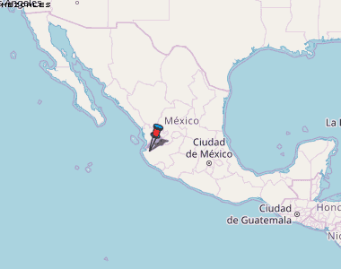 Mezcales Karte Mexiko