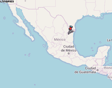 Linares Karte Mexiko