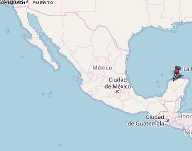 Chuburná Puerto Karte Mexiko