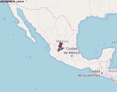 Guadalajara Karte Mexiko
