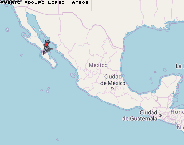 Puerto Adolfo López Mateos Karte Mexiko