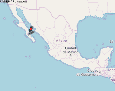 Villa Morelos Karte Mexiko