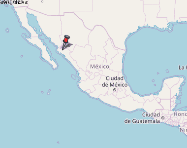 San Blas Karte Mexiko