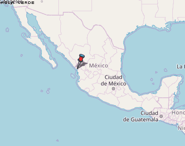 Agua Verde Karte Mexiko