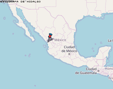 Escuinapa de Hidalgo Karte Mexiko
