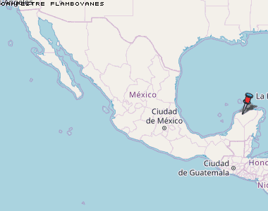 Campestre Flamboyanes Karte Mexiko