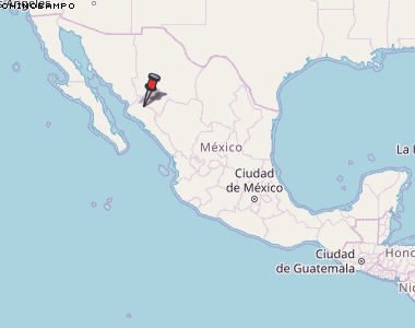 Chinobampo Karte Mexiko