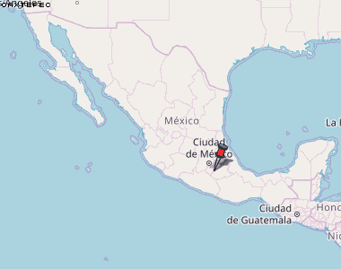 Oaxtepec Karte Mexiko