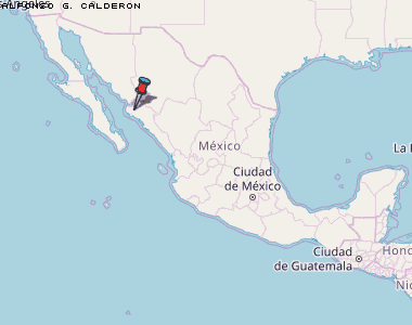 Alfonso G. Calderon Karte Mexiko