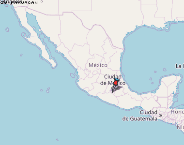 Zumpahuacan Karte Mexiko