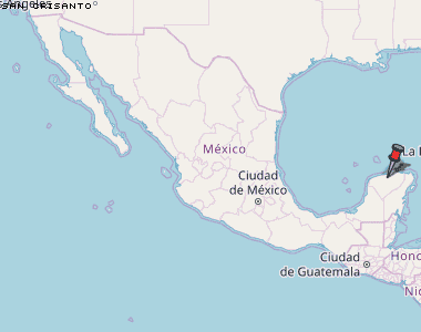 San Crisanto Karte Mexiko