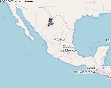 Valle de Allende Karte Mexiko
