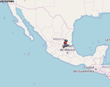 Alcocer Karte Mexiko