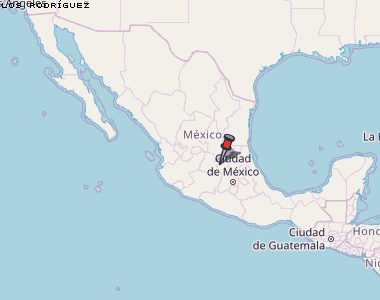 Los Rodríguez Karte Mexiko