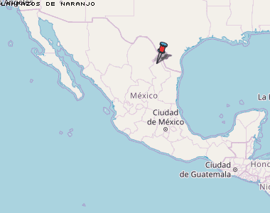 Lampazos de Naranjo Karte Mexiko