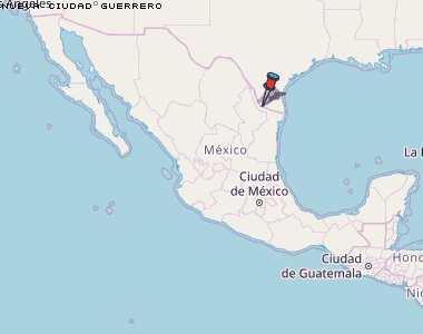 Nueva Ciudad Guerrero Karte Mexiko