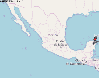 Muchucuxcáh Karte Mexiko