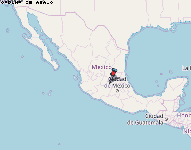 Orduña de Abajo Karte Mexiko