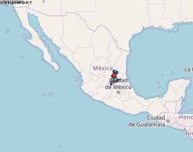 Comonfort Karte Mexiko