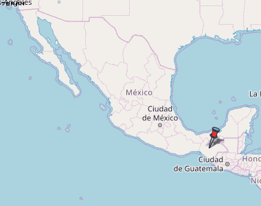 Terán Karte Mexiko