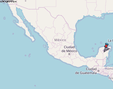 Caxaytuk Karte Mexiko