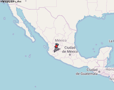 Tecolotlán Karte Mexiko