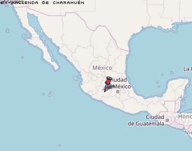 Ex-hacienda de Charahuén Karte Mexiko