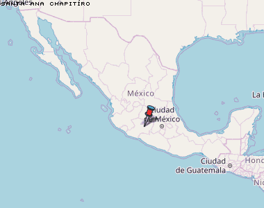 Santa Ana Chapitíro Karte Mexiko