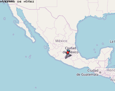 Huetamo de Núñez Karte Mexiko
