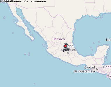 Zinapécuaro de Figueroa Karte Mexiko