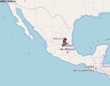 Río Laja Karte Mexiko