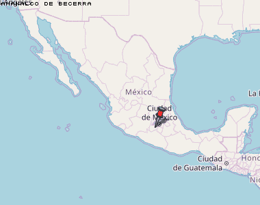 Amanalco de Becerra Karte Mexiko