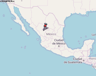 Canatlán Karte Mexiko