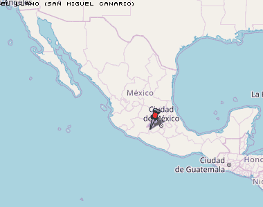 El Llano (San Miguel Canario) Karte Mexiko