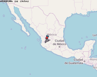 Amatlán de Cañas Karte Mexiko