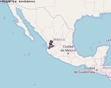 Valle de Banderas Karte Mexiko