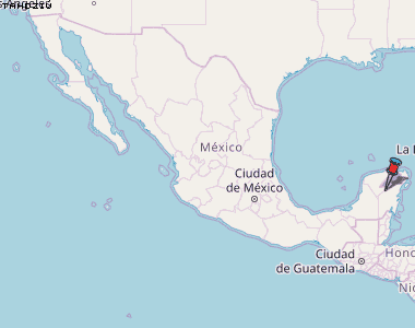 Tahdziú Karte Mexiko