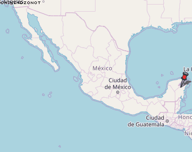 Chikindzonot Karte Mexiko