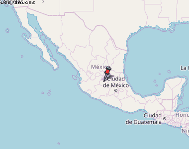 Los Sauces Karte Mexiko