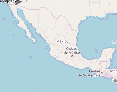 Mexicali Karte Mexiko