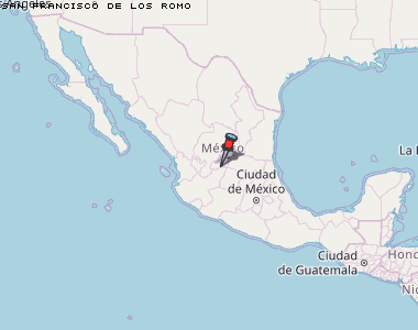 San Francisco de Los Romo Karte Mexiko