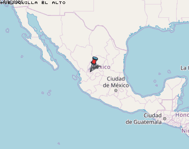 Huejuquilla el Alto Karte Mexiko