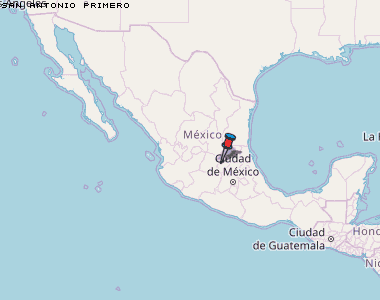 San Antonio Primero Karte Mexiko